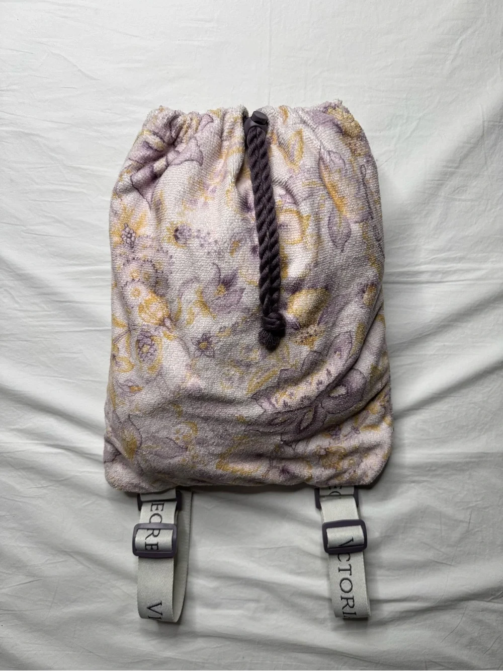 Victoria’s Secret - Floral Pastel Packable Beach Towel/Blanket Bag